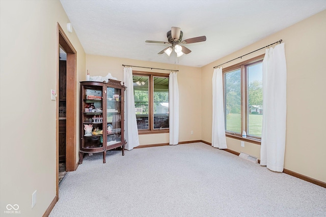 450 W 250 N, Lebanon, IN 46052 - unfurnished room with ceiling fan and carpet flooring
