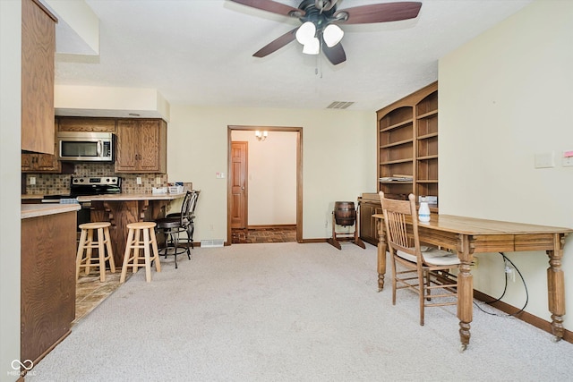 450 W 250 N, Lebanon, IN 46052 - office space with light carpet and a ceiling fan