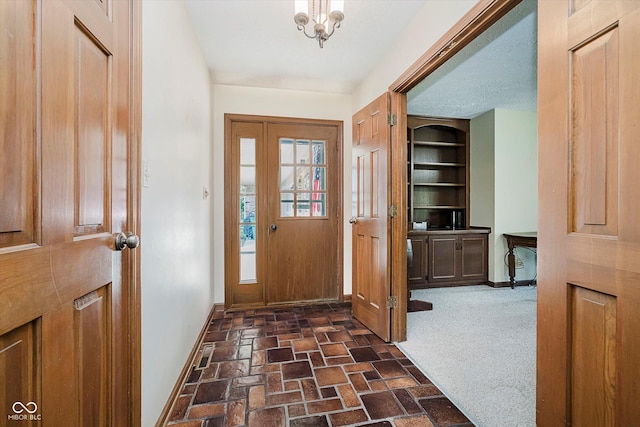 450 W 250 N, Lebanon, IN 46052 - foyer entrance featuring baseboards and brick patterned flooring
