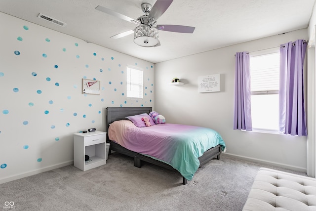 6902 Diamondleaf Way, Brownsburg, IN 46112 - bedroom with light carpet and ceiling fan