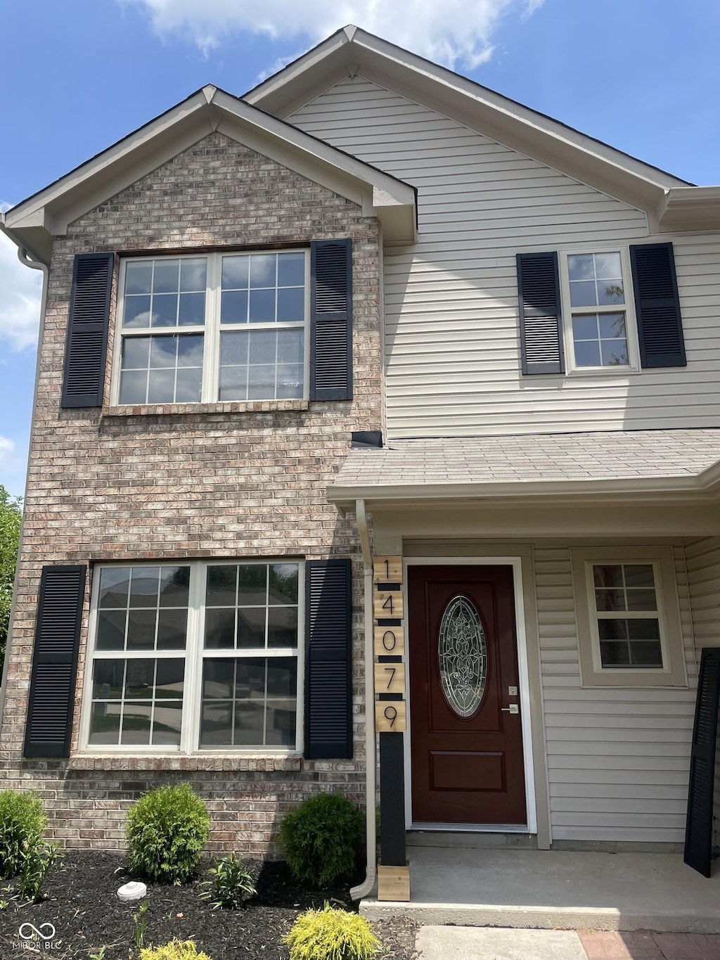14079 Woodlark Dr, Fishers, IN 46038 - view of front facade with brick siding