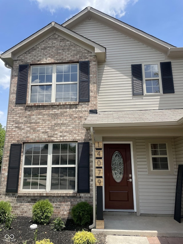 14079 Woodlark Dr, Fishers, IN 46038 - view of front facade with brick siding