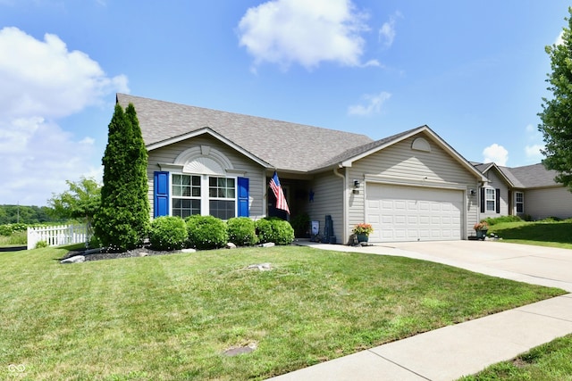 9022 Hosta Way, Camby, IN 46113 - ranch-style house with a garage, driveway, and a shingled roof