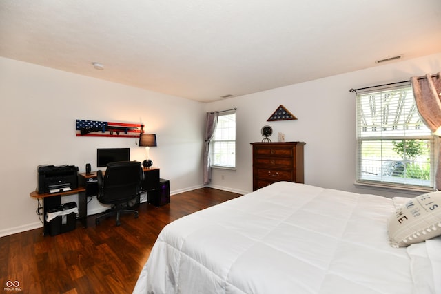 9022 Hosta Way, Camby, IN 46113 - bedroom featuring wood finished floors and a desk