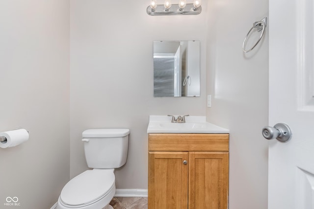 3515 Bearwood Ct, Indianapolis, IN 46235 - half bathroom featuring vanity and tile patterned flooring