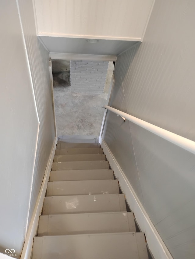 94 N Routiers Ave, Indianapolis, IN 46219 - stairs with concrete floors