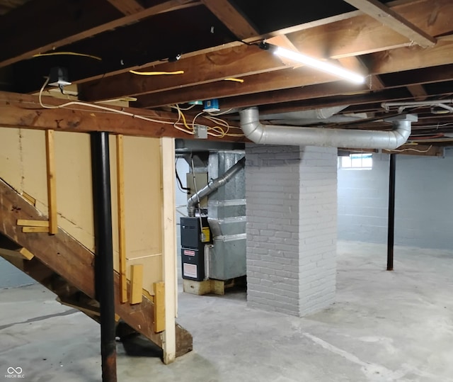 94 N Routiers Ave, Indianapolis, IN 46219 - below grade area featuring heating unit