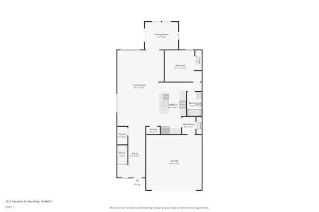 1911 Goodwin Pl, Westfield, IN 46074 - view of property floor plan