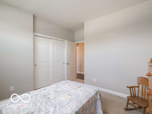 8866 Twain Ln, Indianapolis, IN 46239 - bedroom featuring carpet floors and a closet