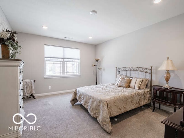 8866 Twain Ln, Indianapolis, IN 46239 - carpeted bedroom featuring baseboards and recessed lighting