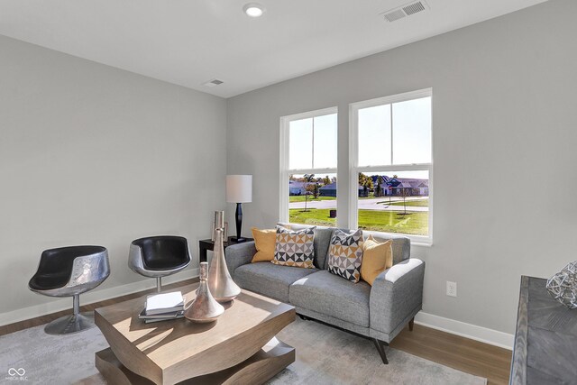7681 Marin Pkwy, Cumberland, IN 46229 - living area featuring baseboards and wood finished floors