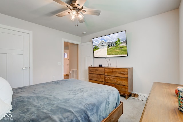 2500 Sand Hollow Dr, Lebanon, IN 46052 - bedroom featuring carpet and ceiling fan