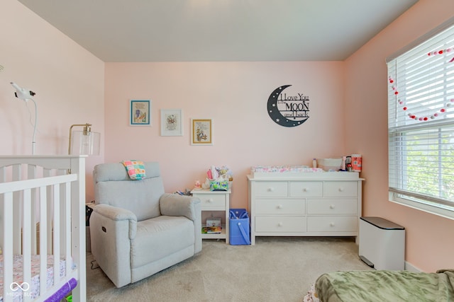 2500 Sand Hollow Dr, Lebanon, IN 46052 - bedroom with light carpet and a nursery area