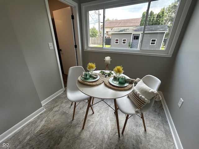 2845 12th St, Columbus, IN 47201 - dining space featuring baseboards