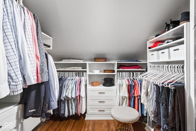 4455 Broadway St, Indianapolis, IN 46205 - walk in closet featuring dark wood-style floors