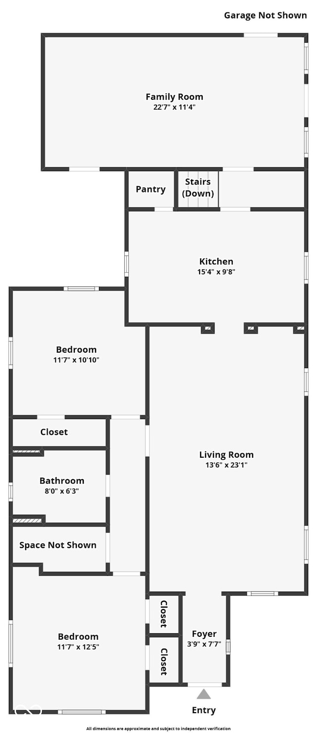 95 S 11th Ave, Beech Grove, IN 46107 - view of home floor plan