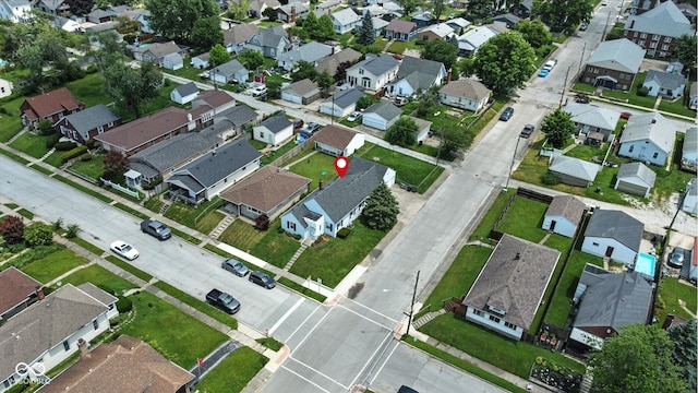 95 S 11th Ave, Beech Grove, IN 46107 - aerial overview of property's location featuring nearby suburban area