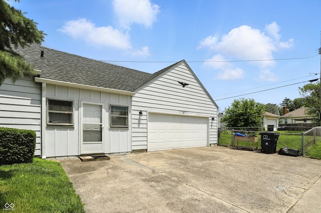 95 S 11th Ave, Beech Grove, IN 46107 - garage with concrete driveway
