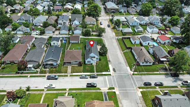 95 S 11th Ave, Beech Grove, IN 46107 - aerial view of property's location with nearby suburban area