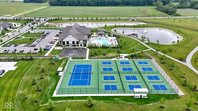 19959 Cowie Ln, Westfield, IN 46074 - aerial view of a nearby body of water and a pool area