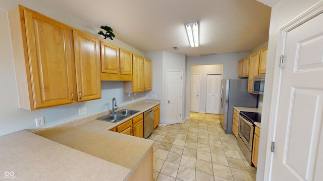 2259 Colfax Ln Unit 2259, Indianapolis, IN 46260 - kitchen with stainless steel appliances and light countertops