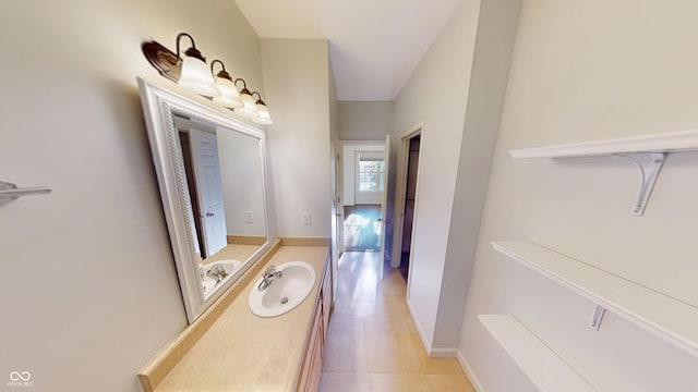 2259 Colfax Ln Unit 2259, Indianapolis, IN 46260 - bathroom featuring vanity and tile patterned floors
