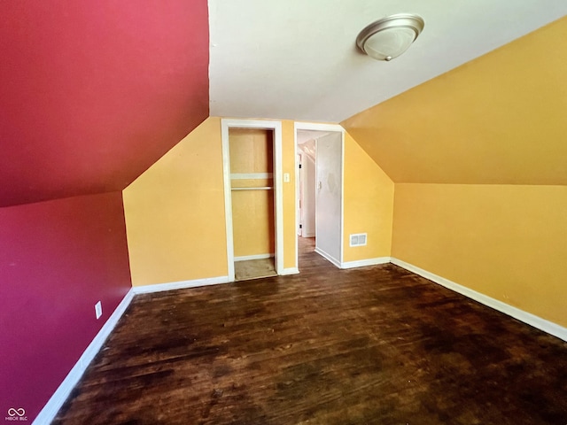 1601 E 44th St, Indianapolis, IN 46205 - bonus room featuring vaulted ceiling and wood finished floors