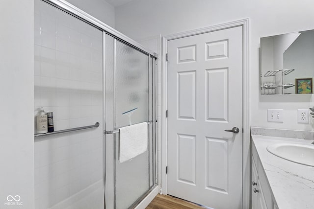16636 Brownstone Ct, Westfield, IN 46074 - bathroom with vanity and a stall shower