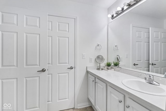 16636 Brownstone Ct, Westfield, IN 46074 - bathroom with vanity and baseboards