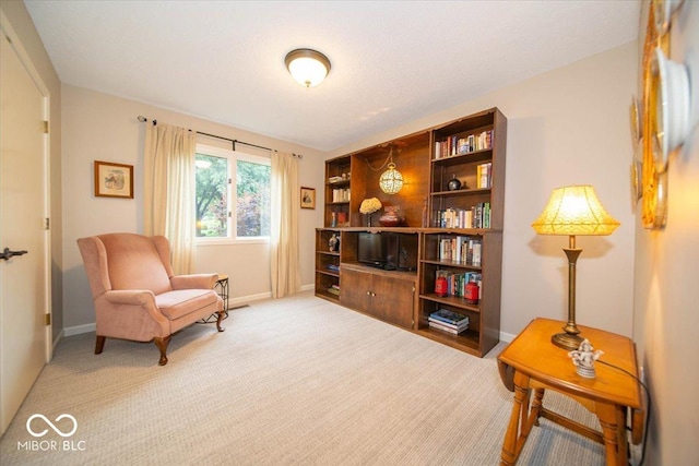 8550 Tidewater Ct, Indianapolis, IN 46236 - living area with baseboards and light colored carpet