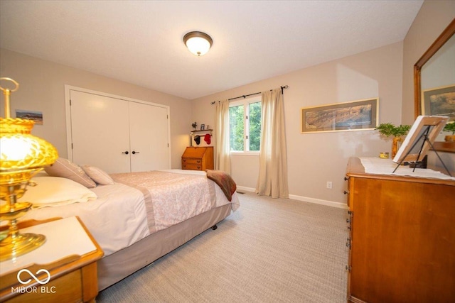 8550 Tidewater Ct, Indianapolis, IN 46236 - bedroom with light carpet and a closet