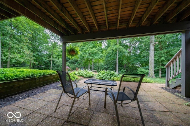 8550 Tidewater Ct, Indianapolis, IN 46236 - view of patio featuring stairs