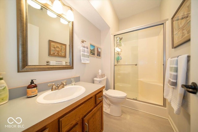 8550 Tidewater Ct, Indianapolis, IN 46236 - bathroom featuring a stall shower and vanity