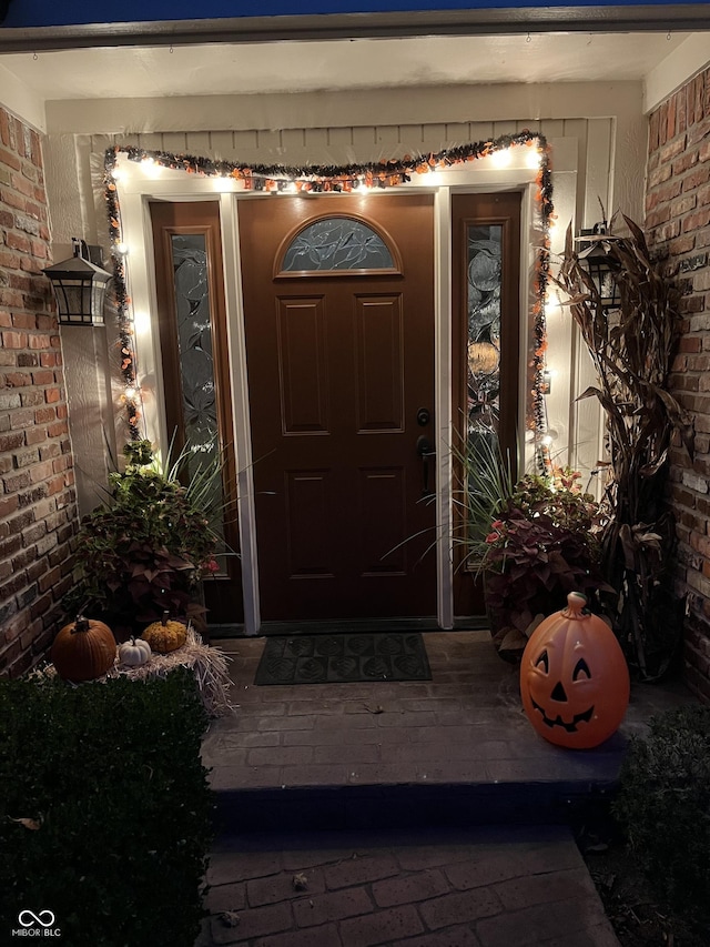 8550 Tidewater Ct, Indianapolis, IN 46236 - view of exterior entry featuring brick siding