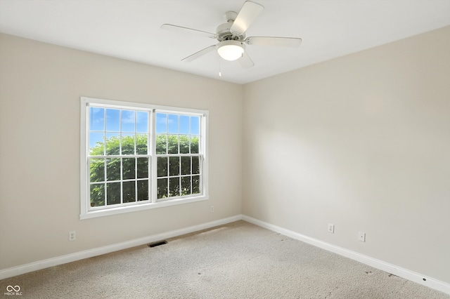 35 Decourcy Ln, Franklin, IN 46131 - carpeted spare room featuring baseboards and a ceiling fan