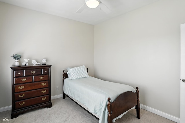 35 Decourcy Ln, Franklin, IN 46131 - bedroom featuring light colored carpet and a ceiling fan