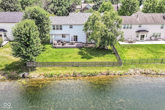 11820 Stepping Stone Dr, Fishers, IN 46037 - view from above of property featuring a nearby body of water
