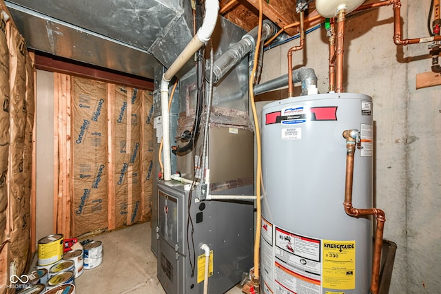 11820 Stepping Stone Dr, Fishers, IN 46037 - utilities with water heater and heating unit