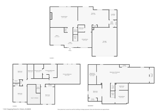 11820 Stepping Stone Dr, Fishers, IN 46037 - view of room layout