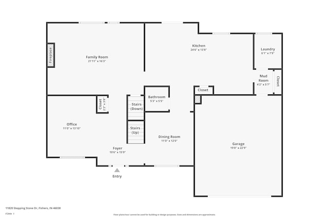 11820 Stepping Stone Dr, Fishers, IN 46037 - view of room layout