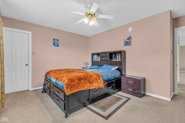 1449 Danielle Dr, Indianapolis, IN 46231 - bedroom with carpet flooring and ceiling fan