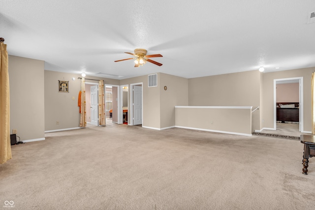 1449 Danielle Dr, Indianapolis, IN 46231 - unfurnished living room featuring a ceiling fan and carpet floors