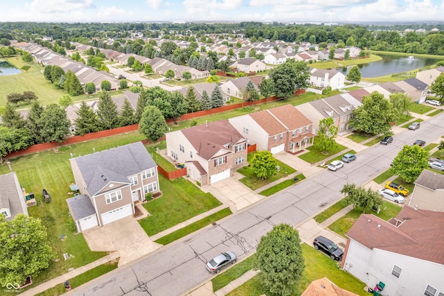 1449 Danielle Dr, Indianapolis, IN 46231 - aerial perspective of suburban area featuring a nearby body of water