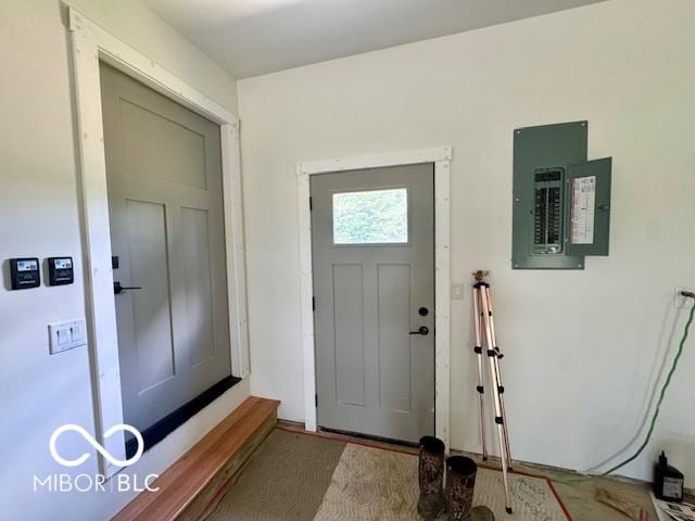 339 Honey Locust Pl, North Vernon, IN 47265 - entrance foyer featuring electric panel
