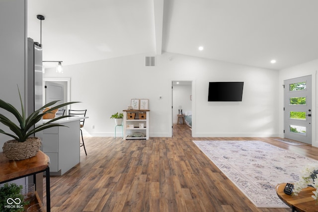 339 Honey Locust Pl, North Vernon, IN 47265 - living area with wood finished floors and baseboards