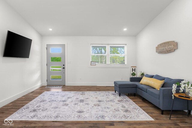 339 Honey Locust Pl, North Vernon, IN 47265 - living room with wood finished floors and recessed lighting