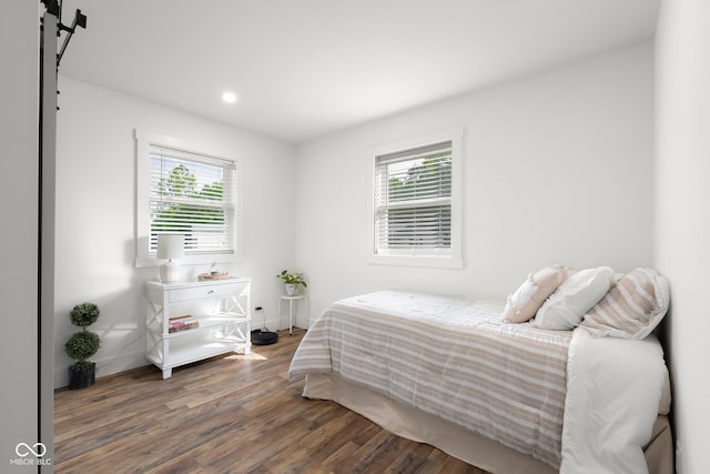 339 Honey Locust Pl, North Vernon, IN 47265 - bedroom with multiple windows, wood finished floors, and recessed lighting