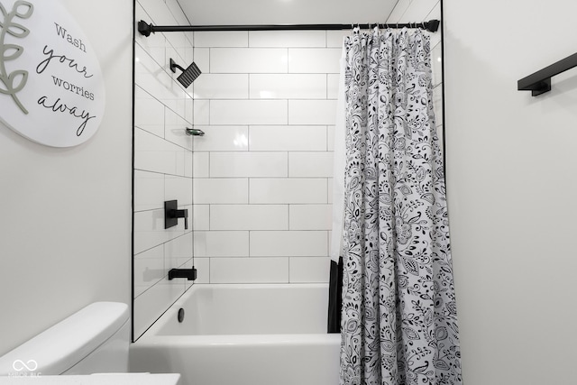 339 Honey Locust Pl, North Vernon, IN 47265 - full bath featuring shower / bathtub combination with curtain and toilet