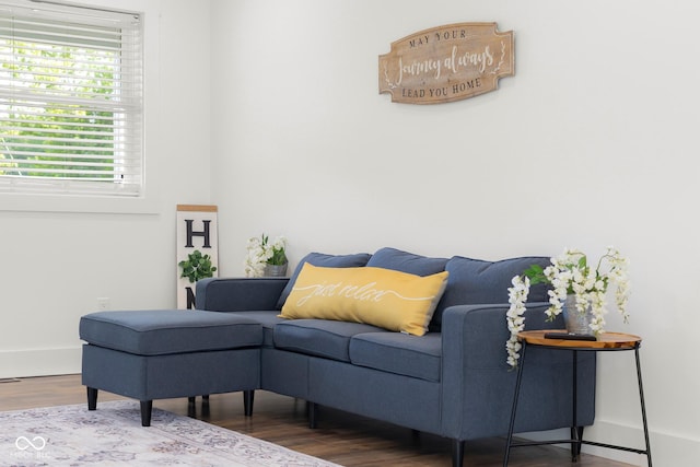 339 Honey Locust Pl, North Vernon, IN 47265 - living room with wood finished floors and baseboards