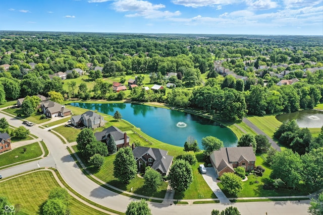 5761 Coopers Hawk Dr, Carmel, IN 46033 - aerial perspective of suburban area with a large body of water